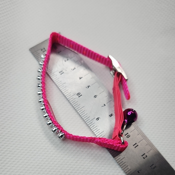 Pink Rhinestone Cat Collar - Picture 9 of 11
